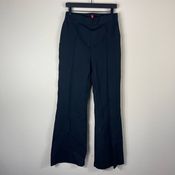 Spanx Perfect Pant High Rise Wide Leg Flare Ponte Pants Size XL Tall - Picture 2 of 8